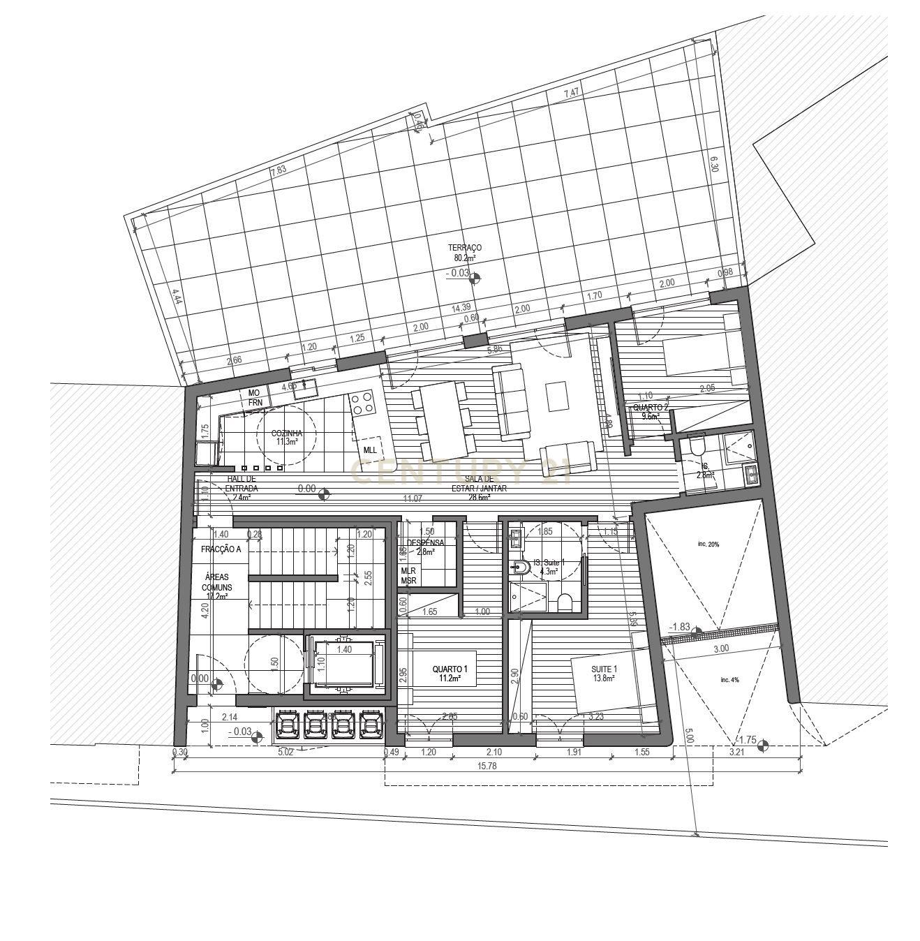 Apartamento T3 com terraço de 80m² em Cacilhas, Almada - Image 20